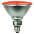 Sunshine Lighting Sunlite PAR38/LED/4W/R 4W PAR38 Colored Reflector, Medium Base Bulb, Red 80043-SU